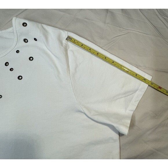 Liz & Me Sport Women’s White Short Sleeve Shirt with Grommet Accents – Size 3X - Picture 7 of 10